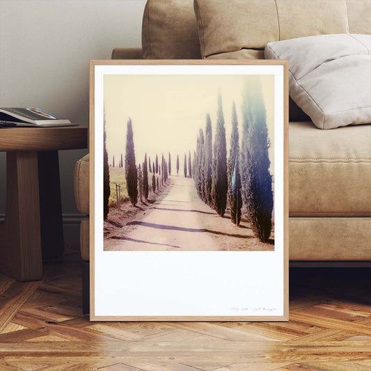 Décoration appartement Polaroid cyprès Toscane Italie