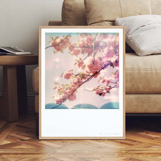 Décoration tirage polaroid cerisiers