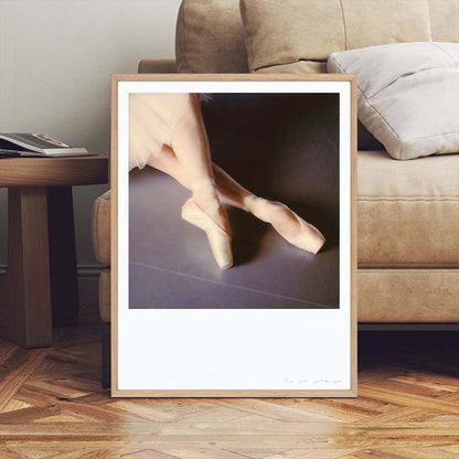 Décoration tirage Polaroid grand format danseuse ballet opéra