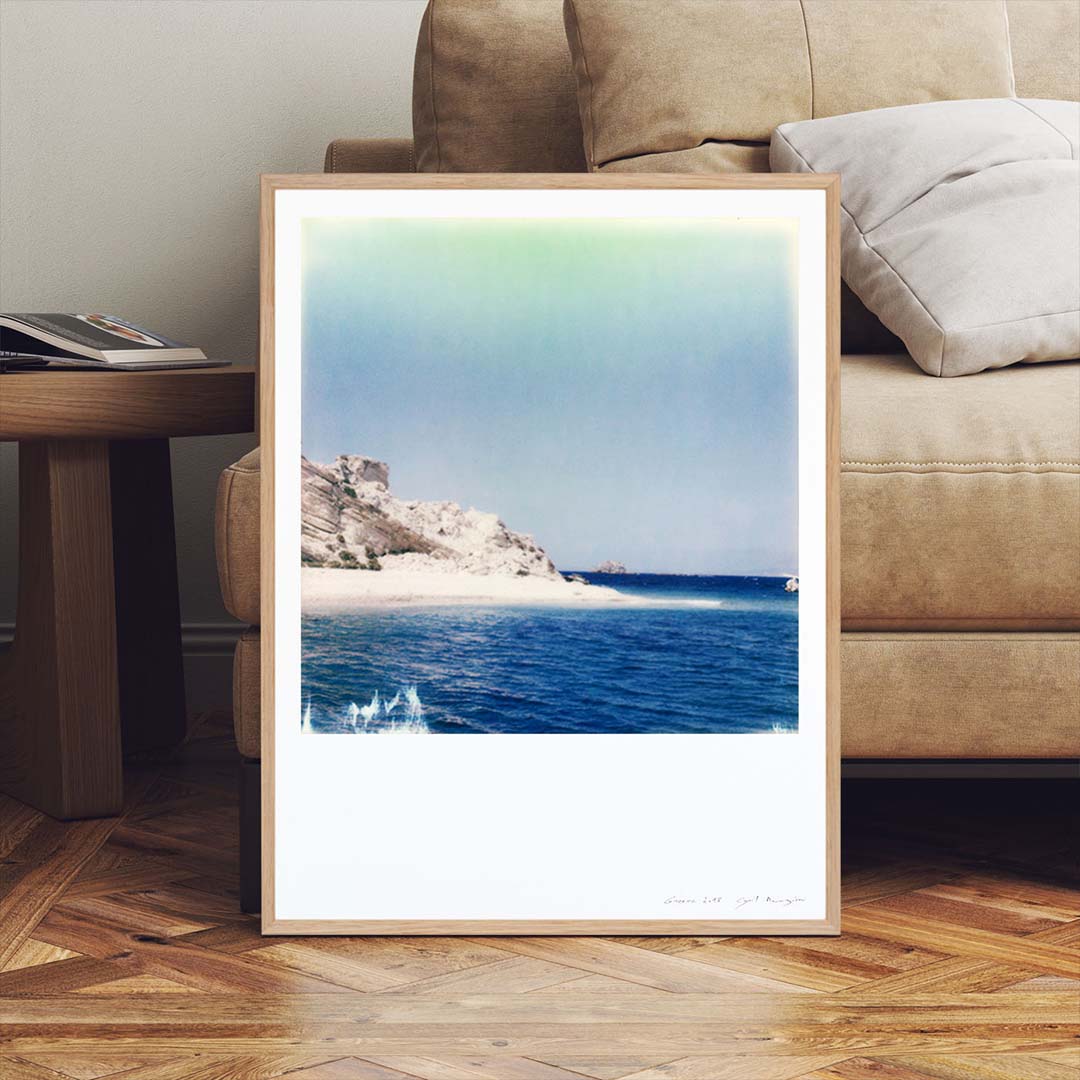 Décoration impression Polaroid mer grèce patmos