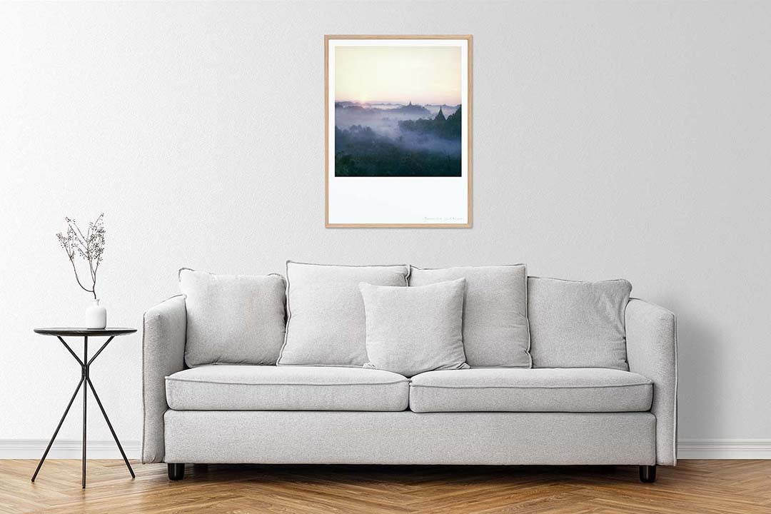 Décoration intérieur tirage Polaroid Birmanie Bagan