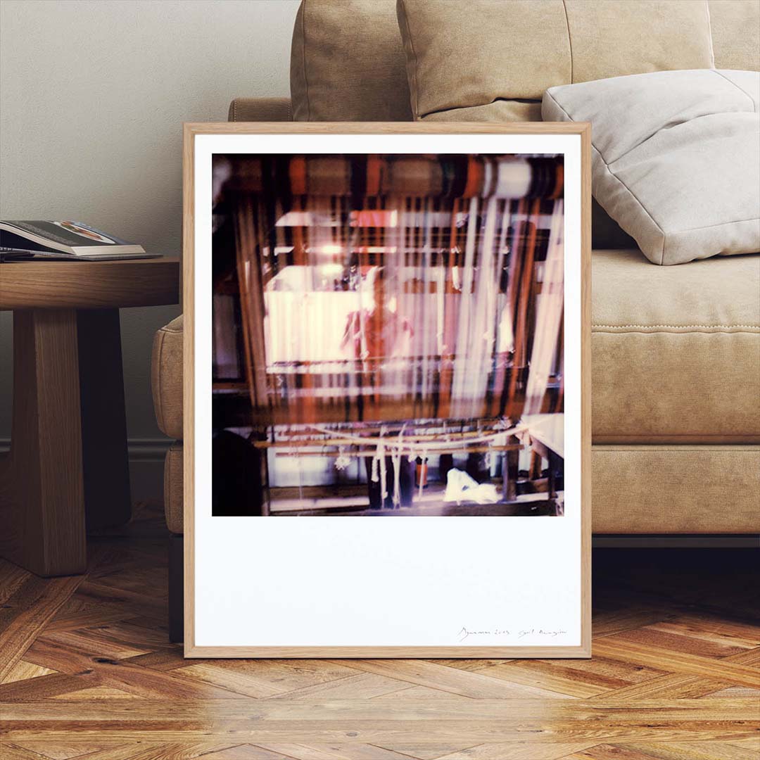 Décoration tirage Polaroid tissage lac Inle