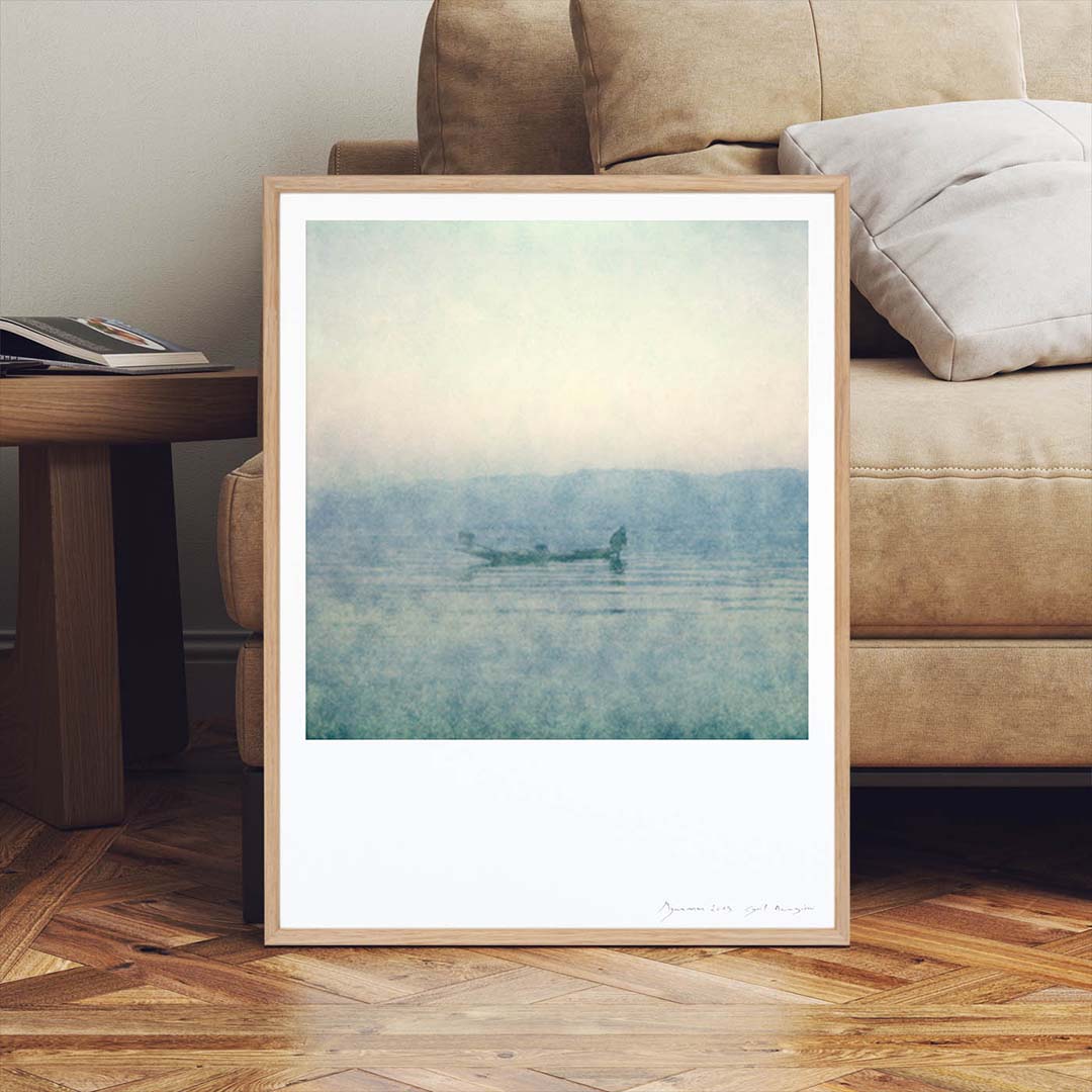 Décoration appartement Polaroid Birmanie lac Inle pêcheur
