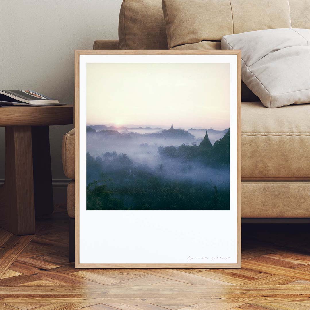 Décoration intérieur tirage Polaroid Birmanie Bagan