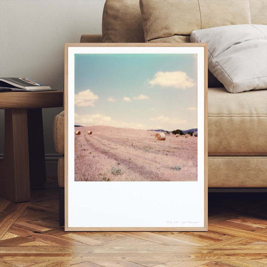 Décoration appartement Tirage polaroid champ italie toscane Impression