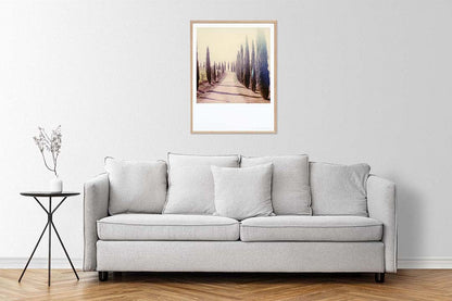 Décoration appartement Polaroid cyprès Toscane Italie