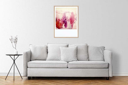 Décoration tirage Polaroid grand format Inde Varanasi Femmes saris