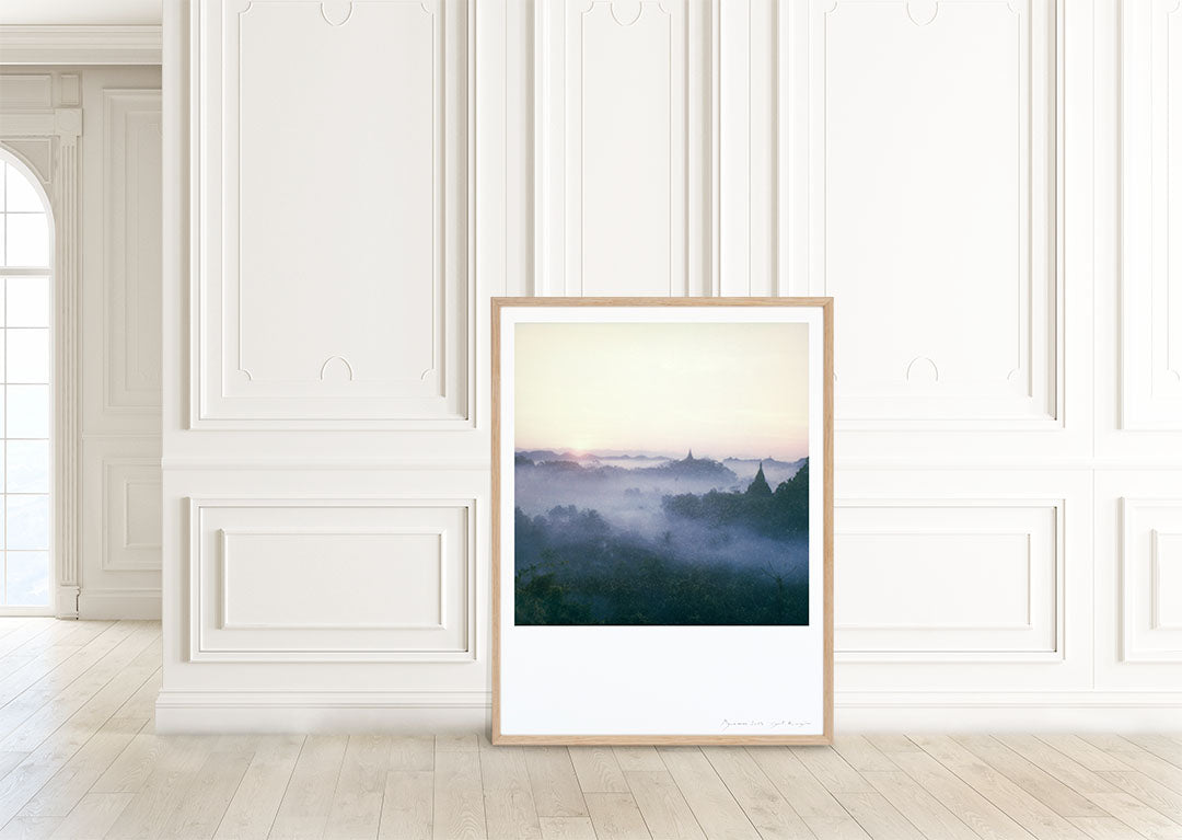 Décoration intérieur tirage Polaroid Birmanie Bagan