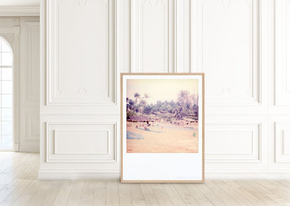 Décoration tirage Polaroid plage birmanie