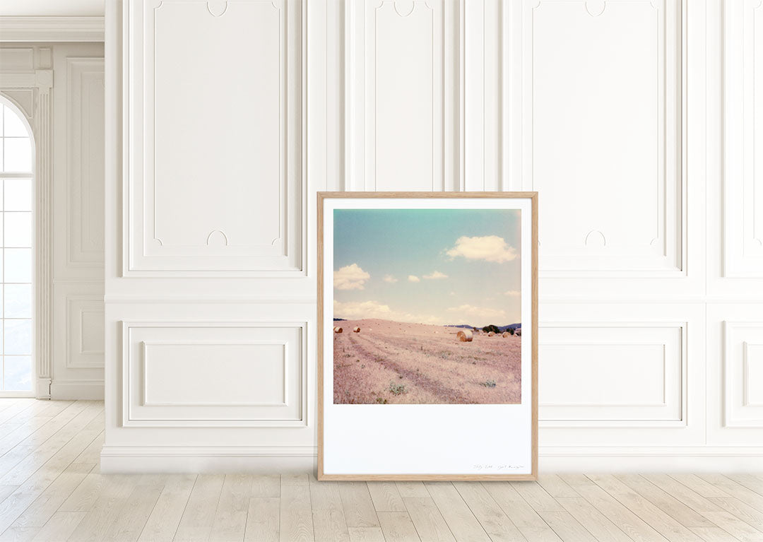 Décoration appartement Tirage polaroid champ italie toscane Impression