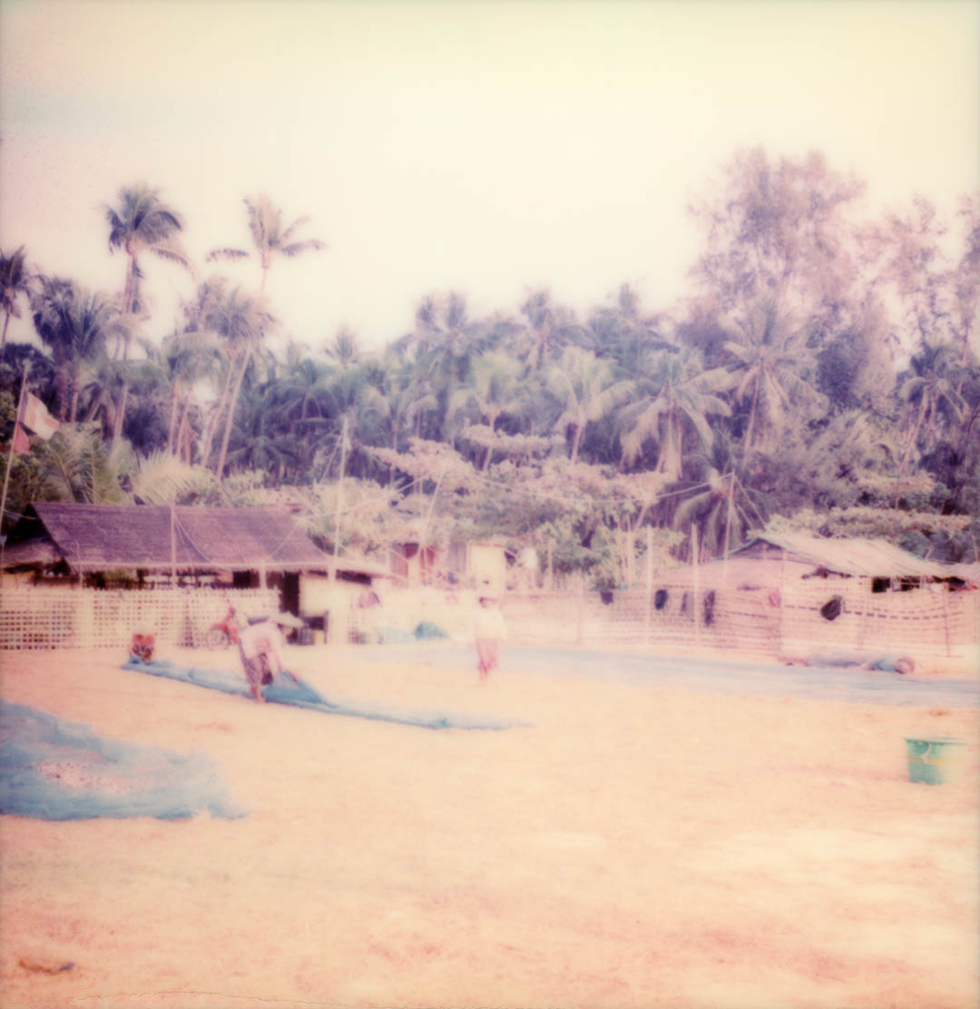 Polaroid plage birmanie