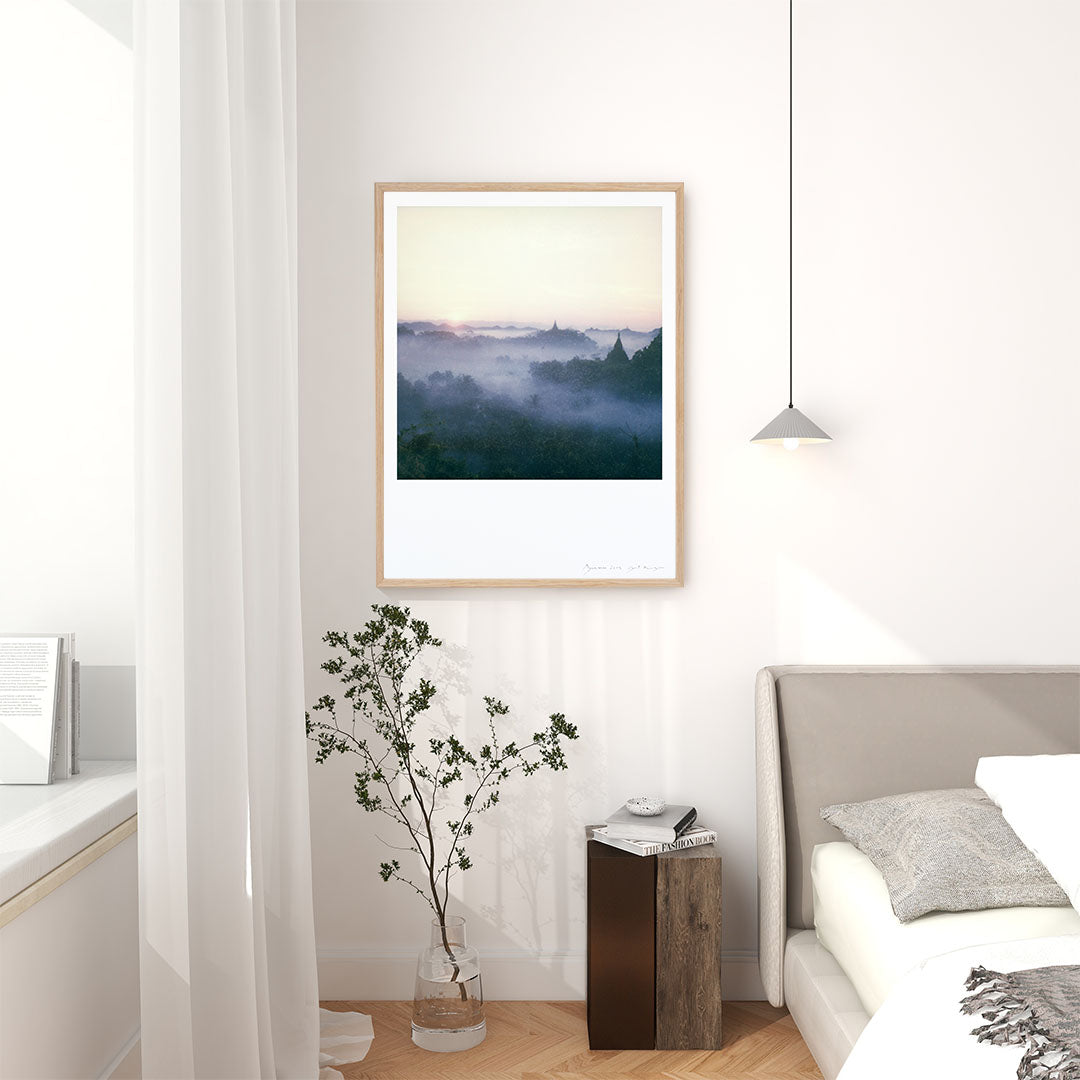 Décoration intérieur tirage Polaroid Birmanie Bagan