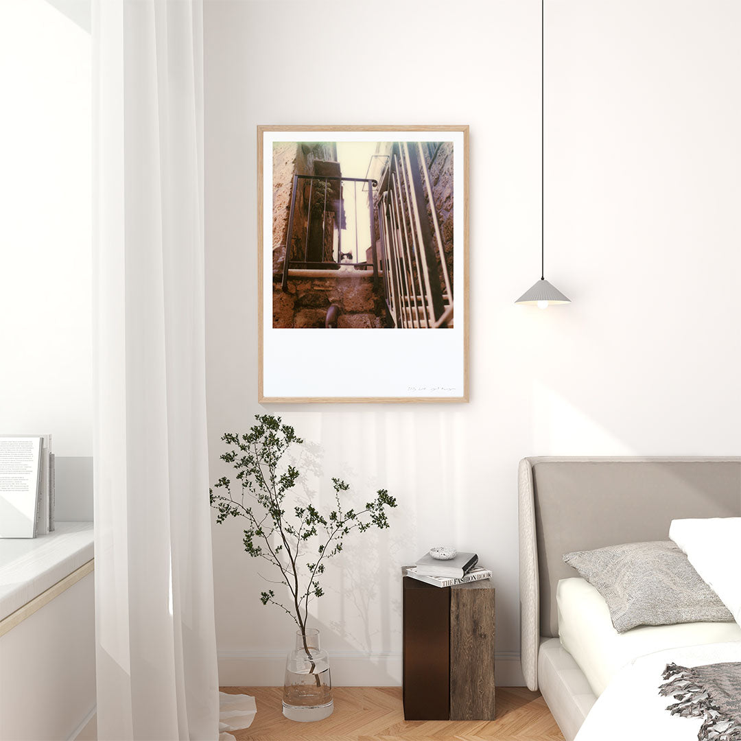 Décoration appartement tirage Polaroid chat