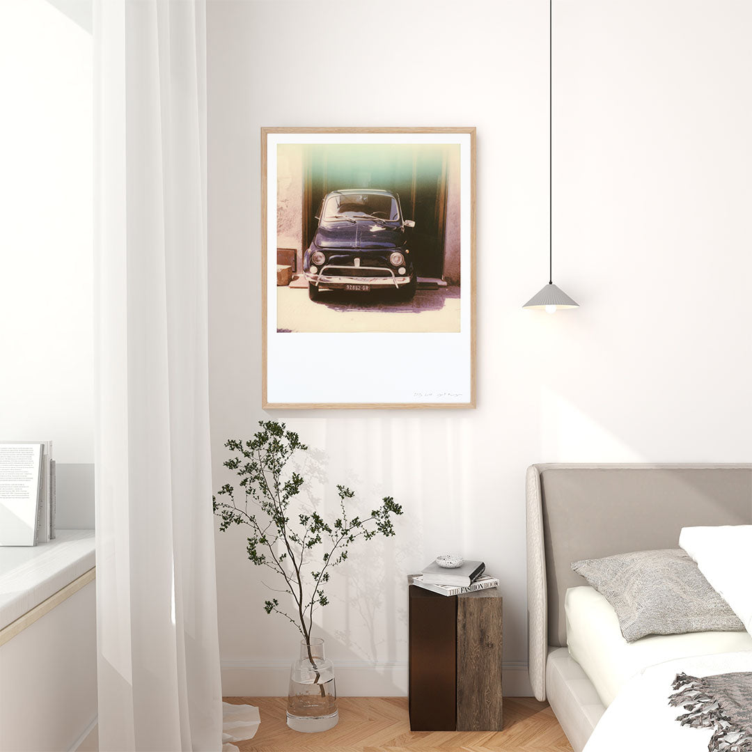 Décoration appartement tirage Polaroid fiat 500