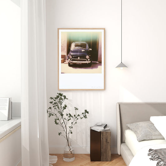 Décoration appartement tirage Polaroid fiat 500
