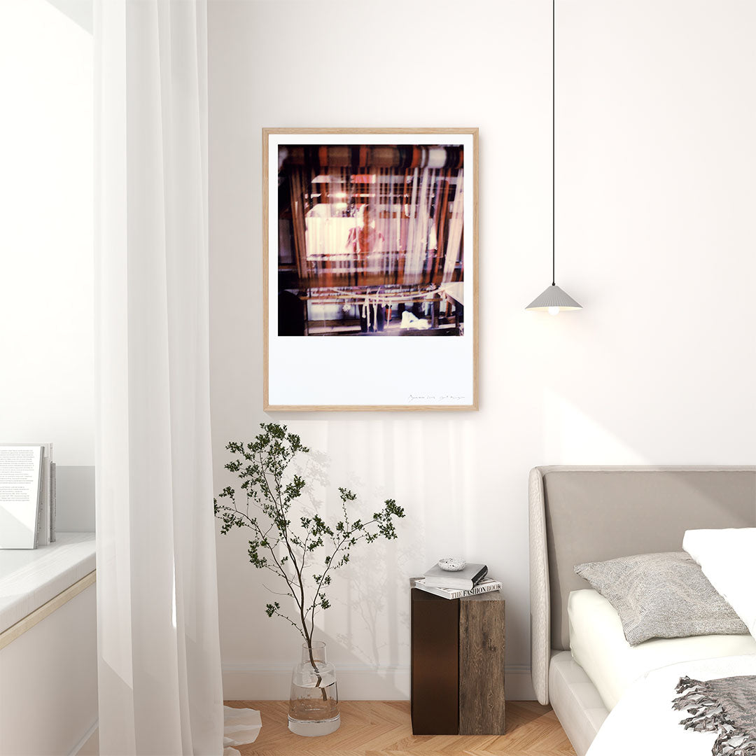 Décoration tirage Polaroid tissage lac Inle