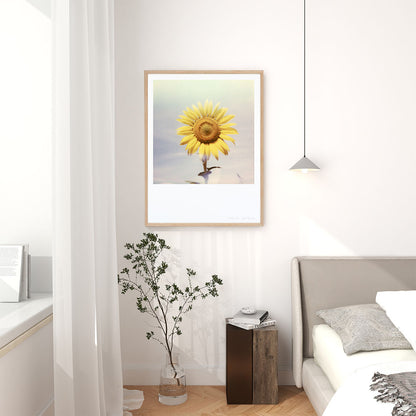 Appartement Polaroid tournesol fleur tirage impression photo