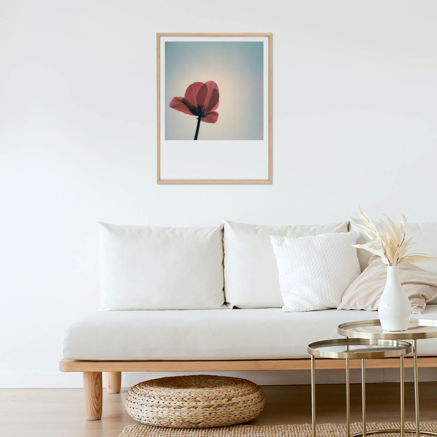 Décoration polaroid tulipe fleur