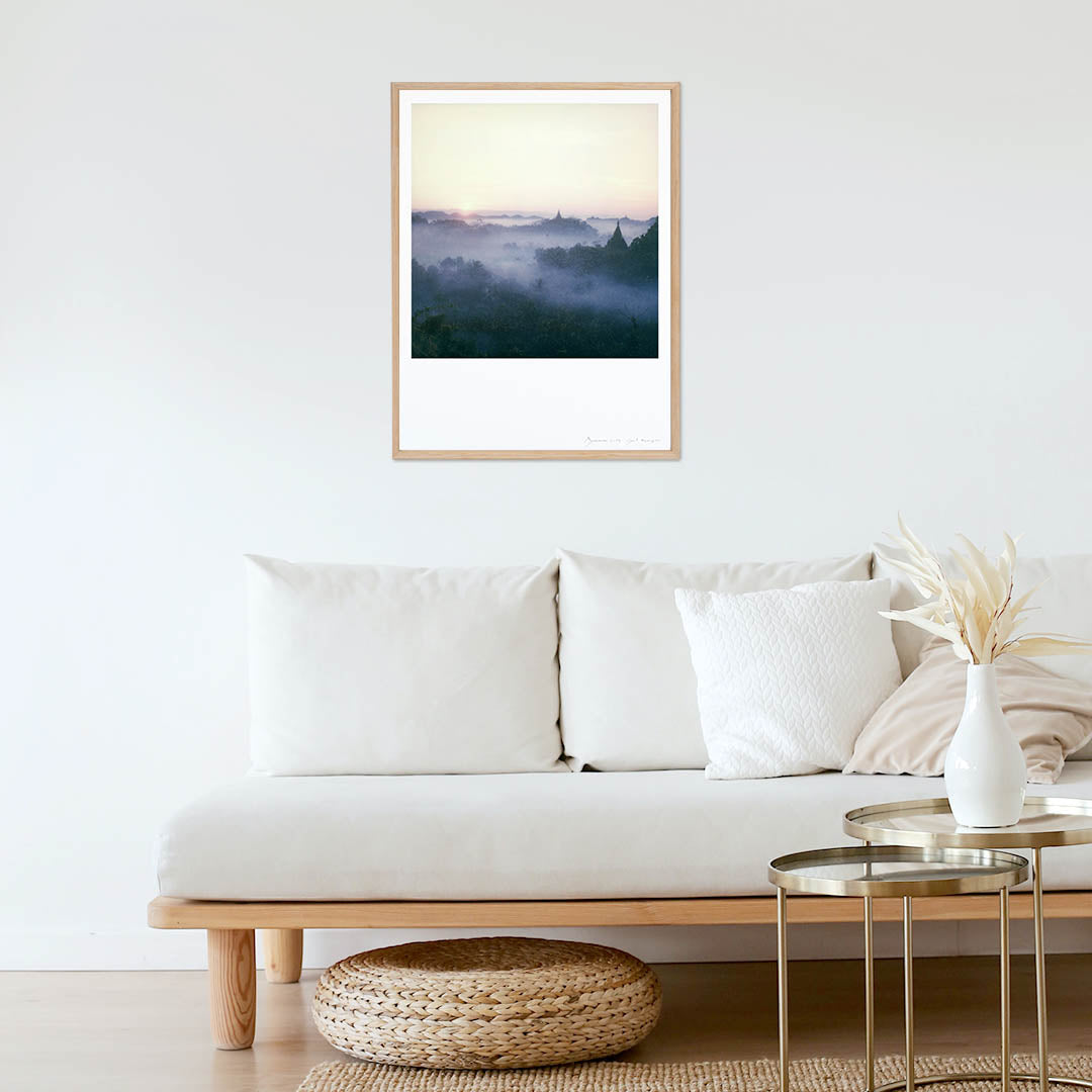 Décoration intérieur tirage Polaroid Birmanie Bagan