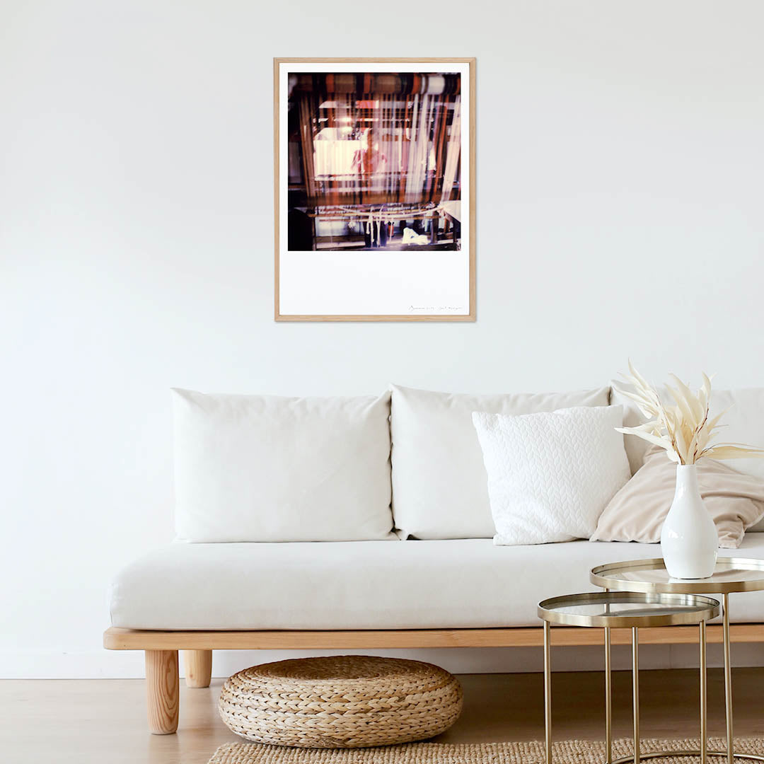 Décoration tirage Polaroid tissage lac Inle