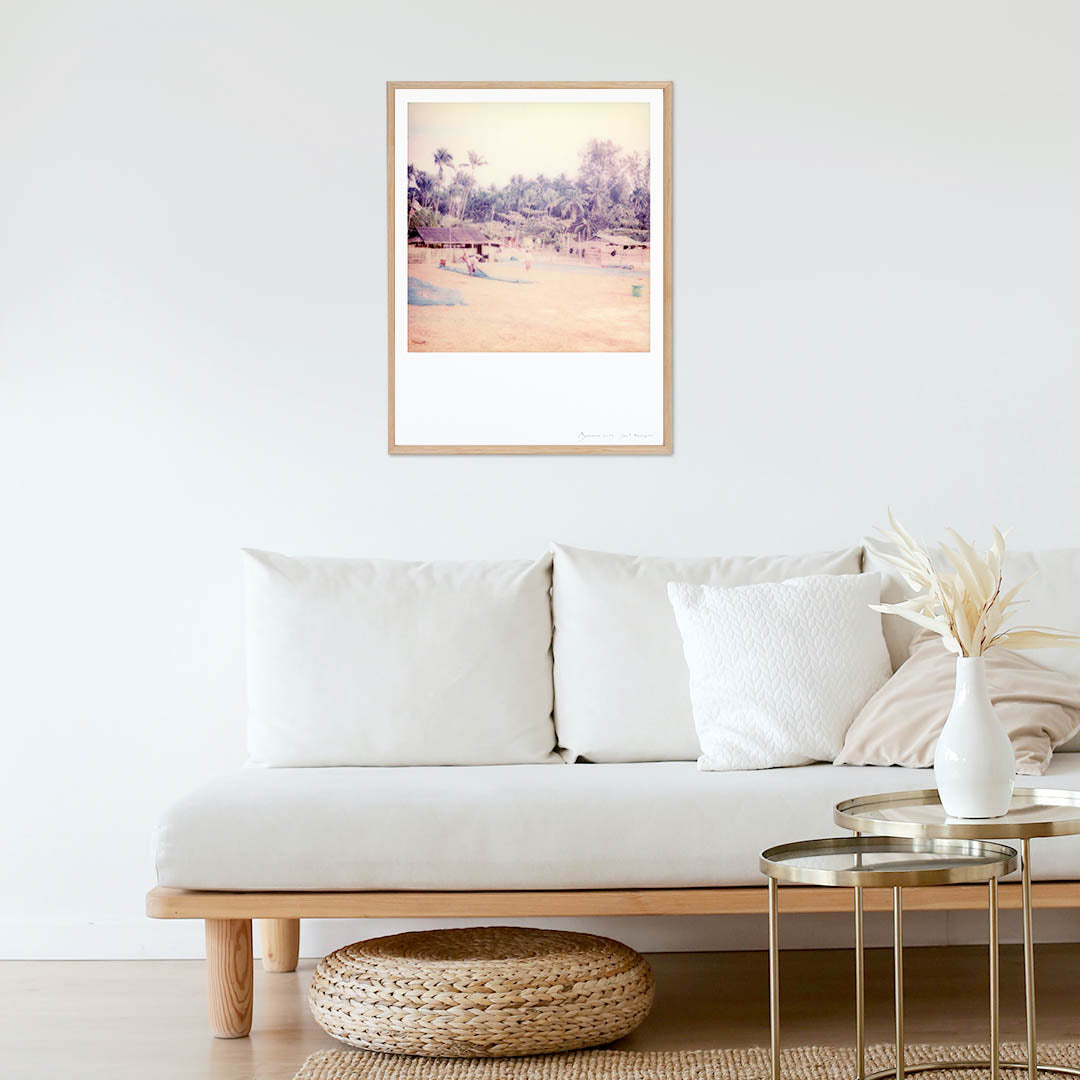 Décoration tirage Polaroid plage birmanie