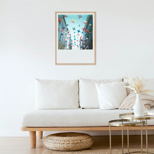 decoration polaroid cerf volant