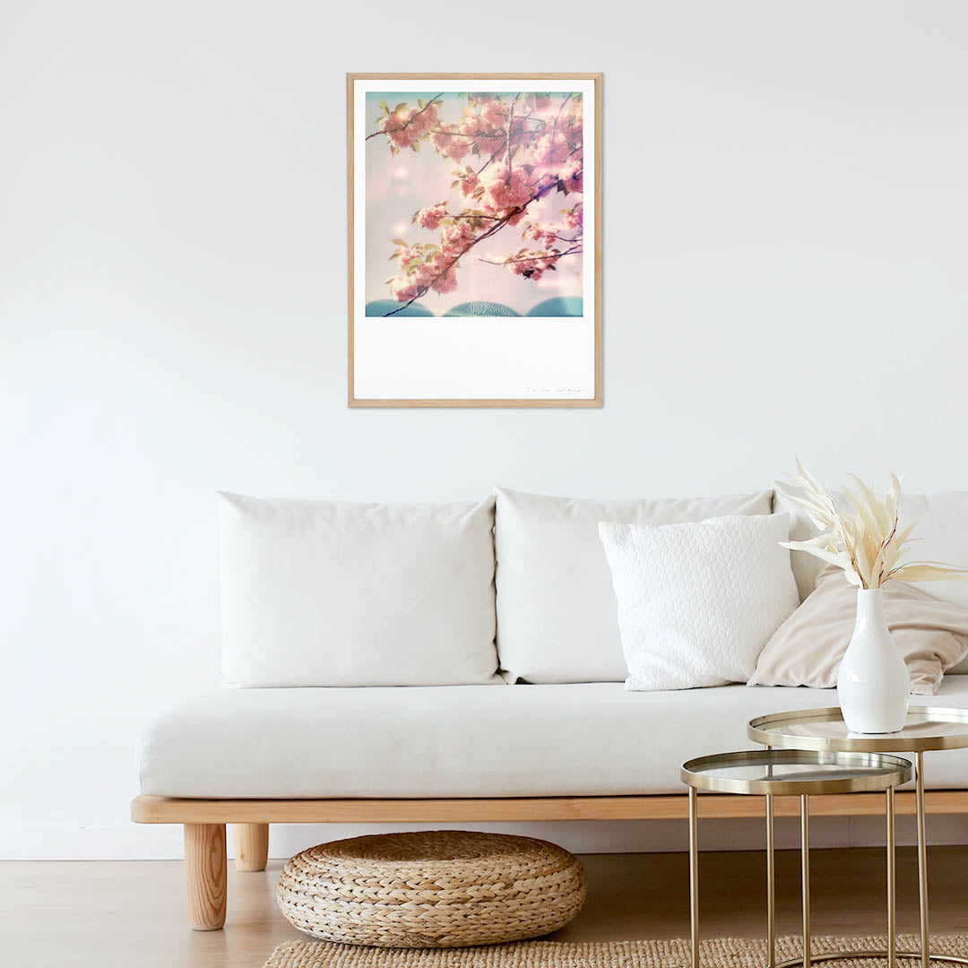 Décoration tirage polaroid cerisiers