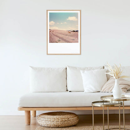 Décoration appartement Tirage polaroid champ italie toscane Impression