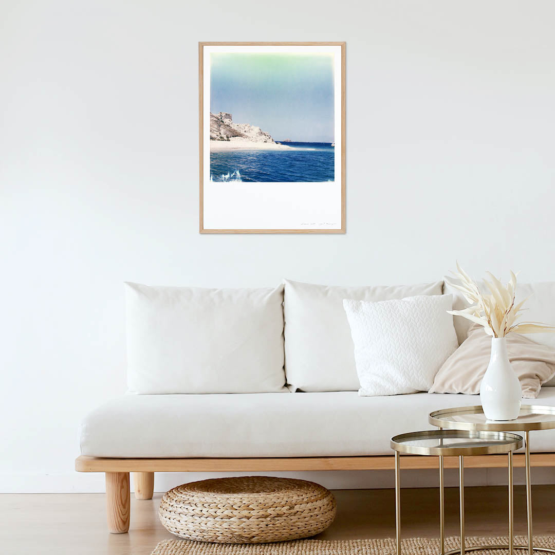 Décoration impression Polaroid mer grèce patmos