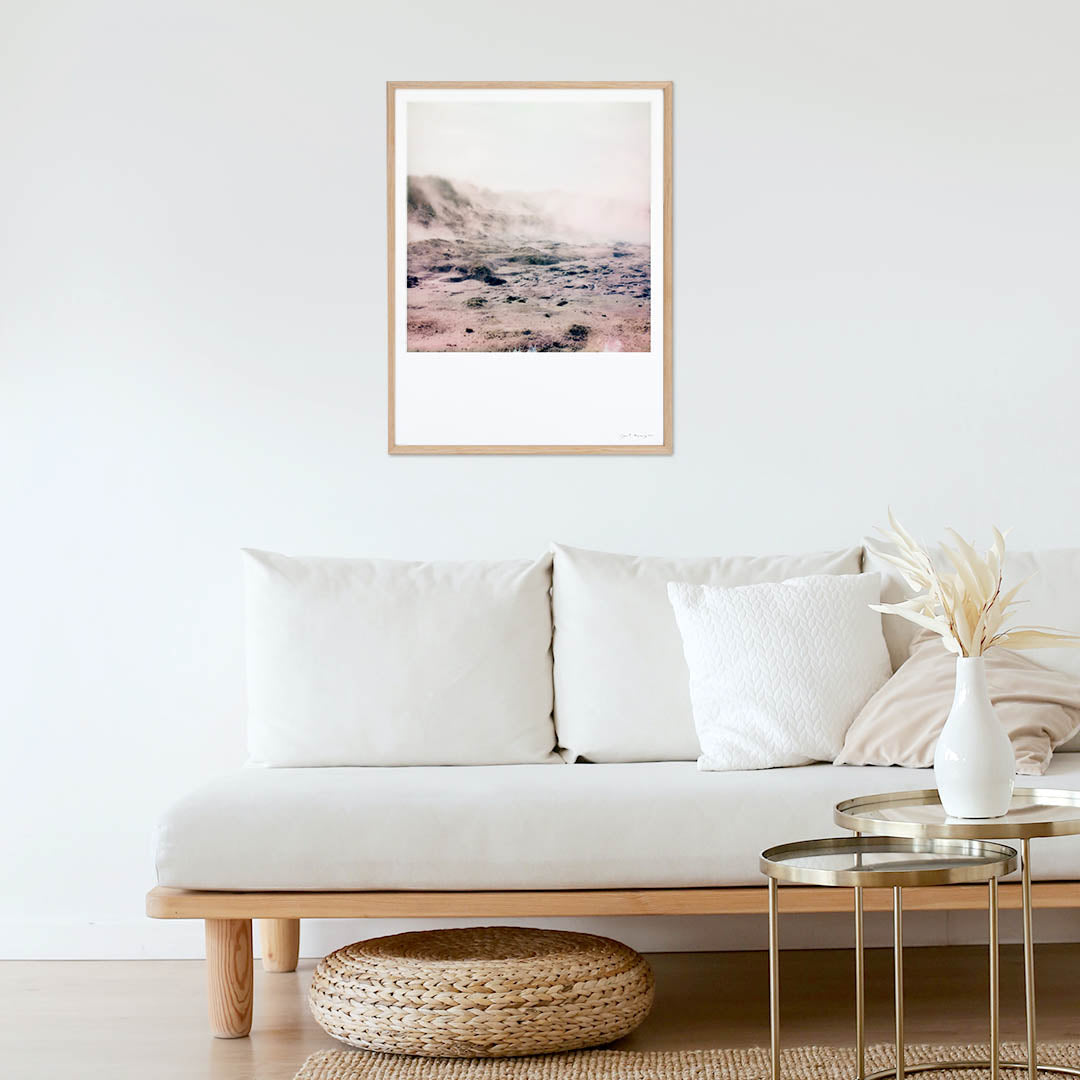 Décoration tirage polaroid grand format islande