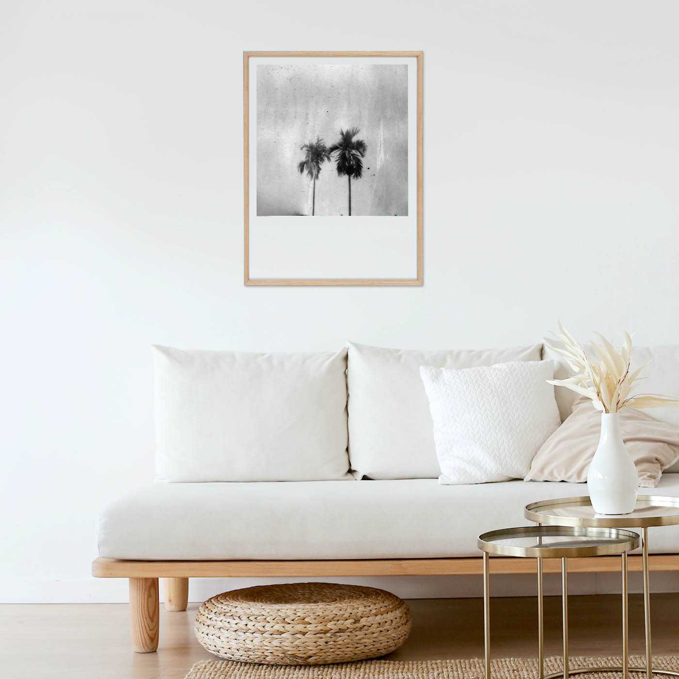 Decoration polaroid palmier