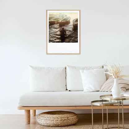 Décoration art tirage Polaroid femme varanasi gange