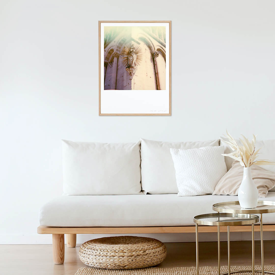 Déco appartement tirage Polaroid Vierge Marie église