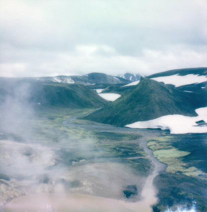 Polaroid Islande landmanalaugar montagne